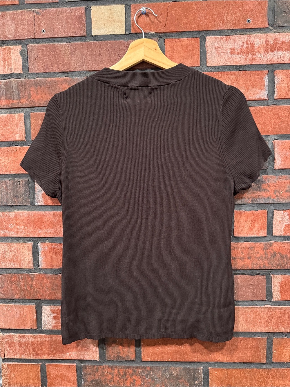 APiece Apart CIAO  RIBBED TEE Deep Espresso - Picture 4 of 12